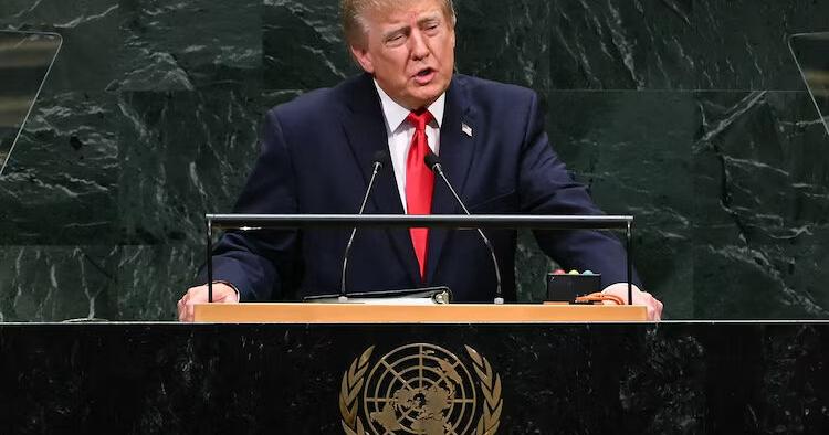 Trump in United Nations speech says big decision ahead : Make a deal or annihilate Iran