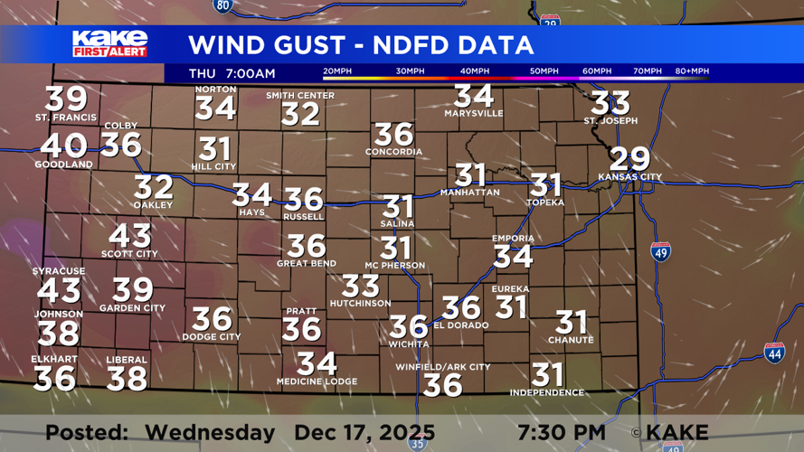High wind gusts and high fire danger for Thursday | Trusted News Source ...