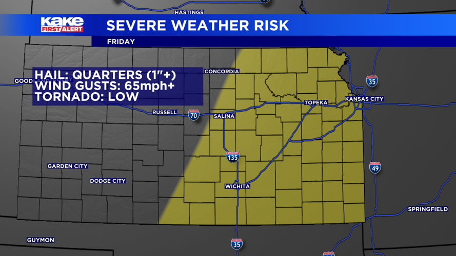 Afternoon storms could produce large hail, high wind gusts and even a ...