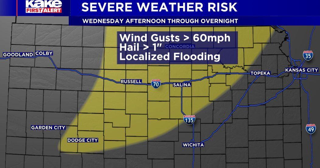 Late day storms could produce high wind gusts and large hail | Trusted ...