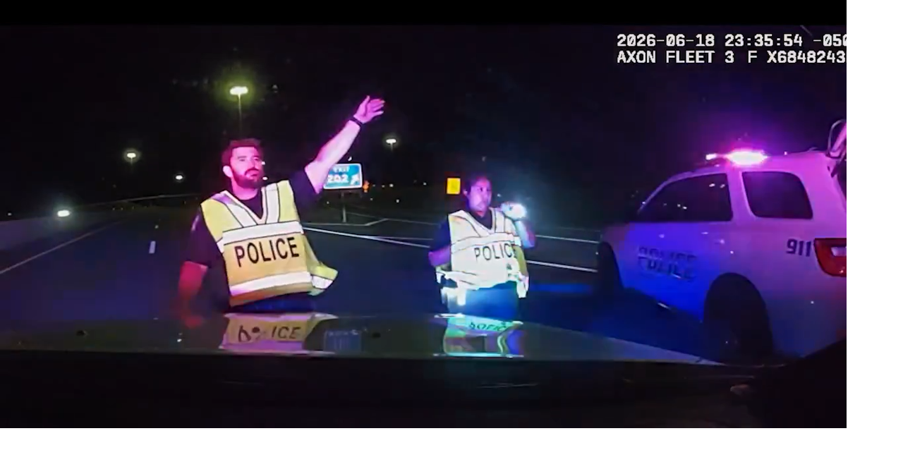 Kansas officers narrowly escape injury after Jeep crashes into patrol vehicle on I-70