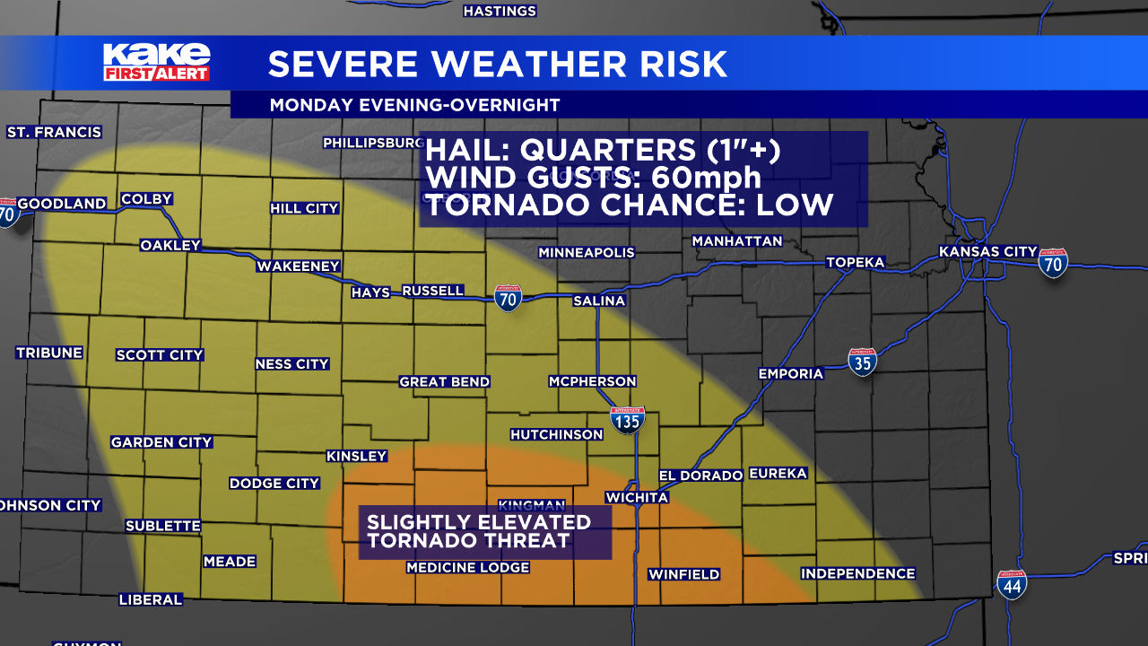 Storms could produce large hail, high wind and localized flooding ...
