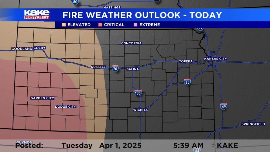 Tuesday brings high wind, fire danger, and severe weather threat ...