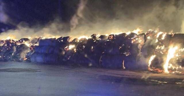 Over 2,000 hay bales burned from fire at rural Reno County feedlot ...