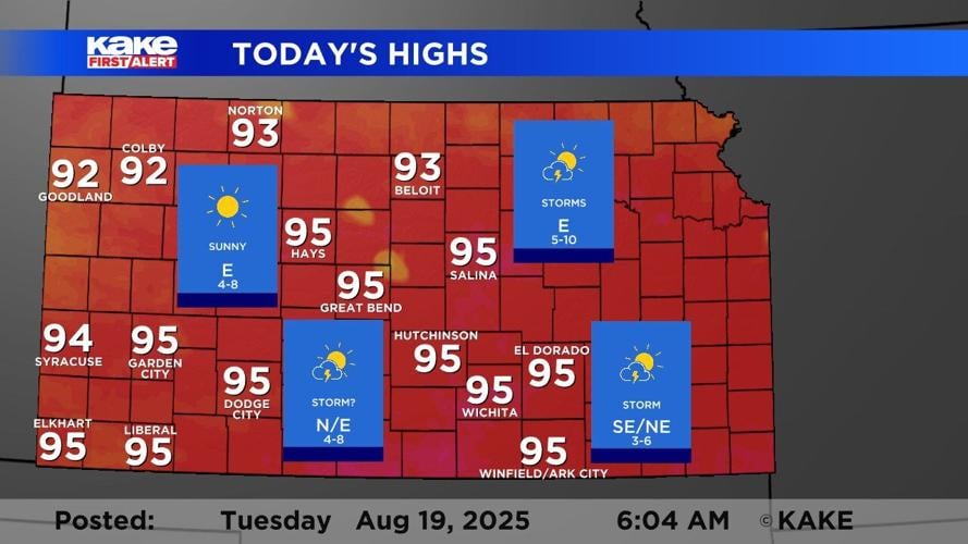 Storm chances return for Tuesday | Trusted News Source for Wichita ...