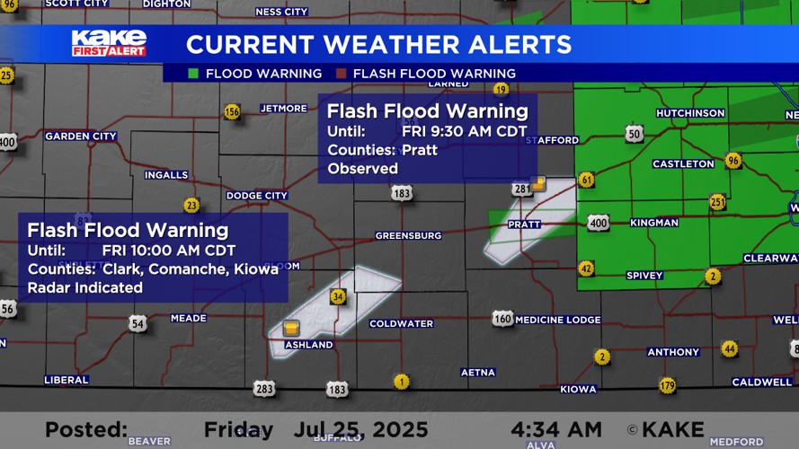 More rain and more flooding concerns across KAKEland | Trusted News ...