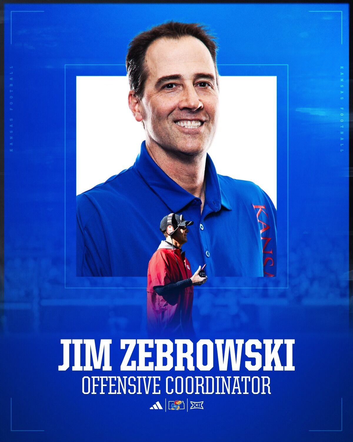 Jim Zebrowski Promoted To Offensive Coordinator Of Kansas Football ...