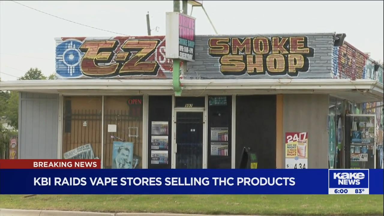 KBI raids stores accused of selling illegal marijuana, THC products