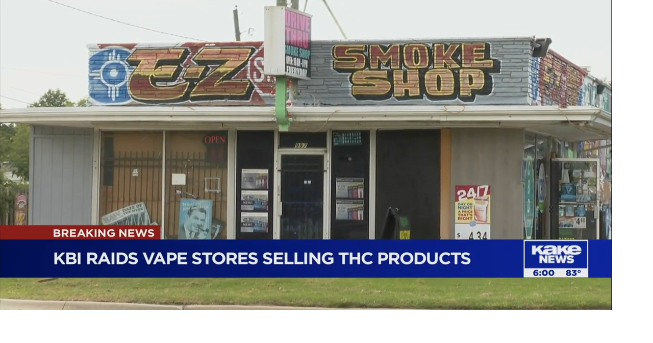 KBI raids stores accused of selling illegal marijuana, THC products