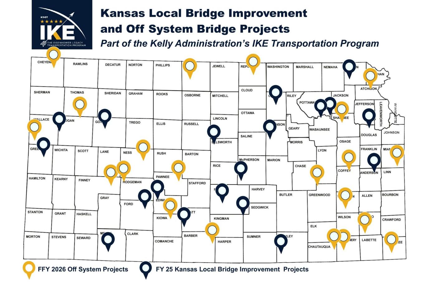 Gov. Kelly announces $40 million in funding for bridge construction ...