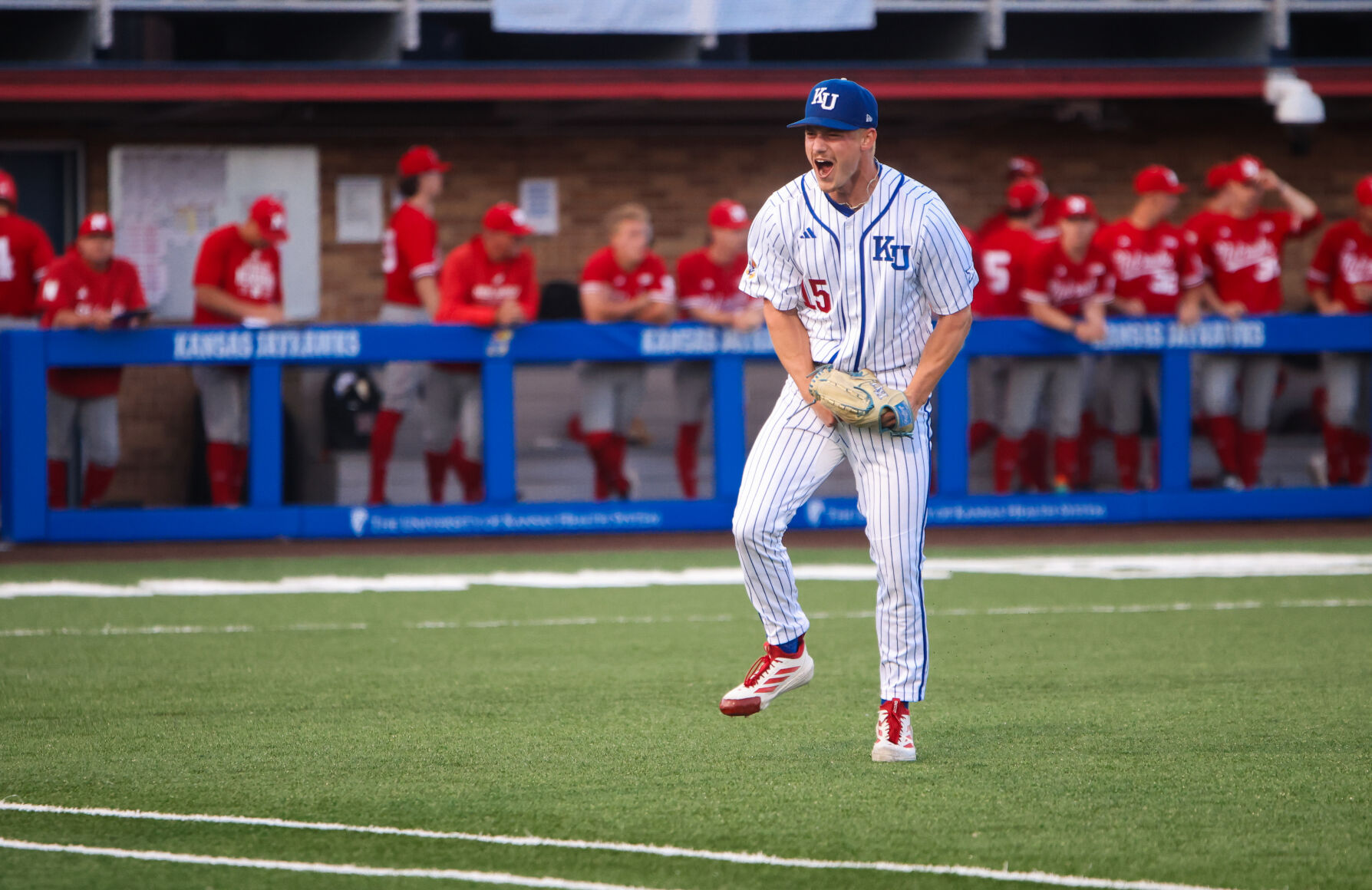 Kansas baseball completes season sweep over Nebraska with offensive ...