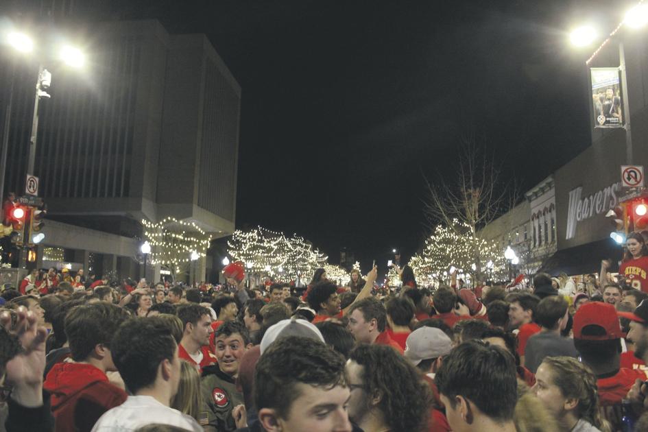 Lawrence erupts after Kansas City Chiefs win Super Bowl