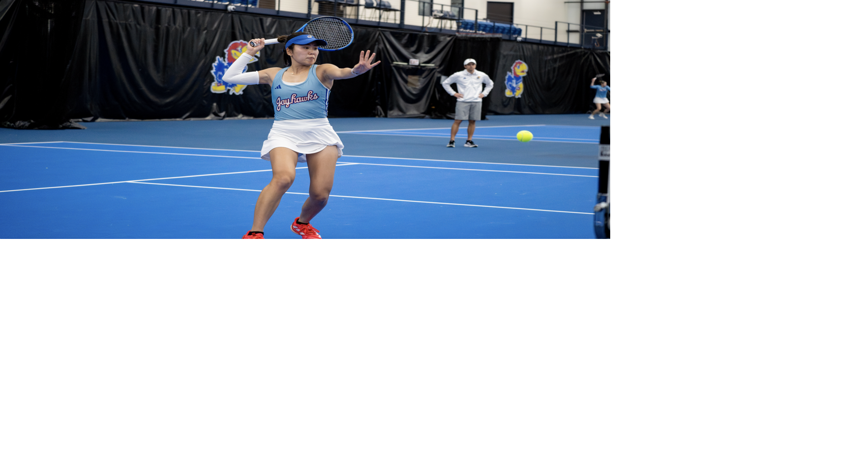Kansas tennis goes unbeaten at Jayhawk Invitational