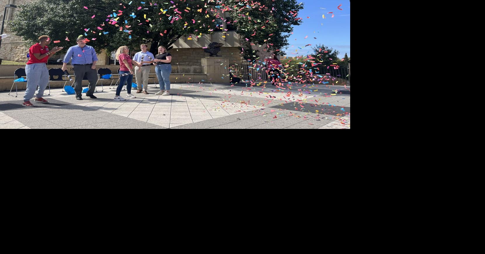 KU Union hosts 1923 Jayhawk’s 100th birthday party, announces new