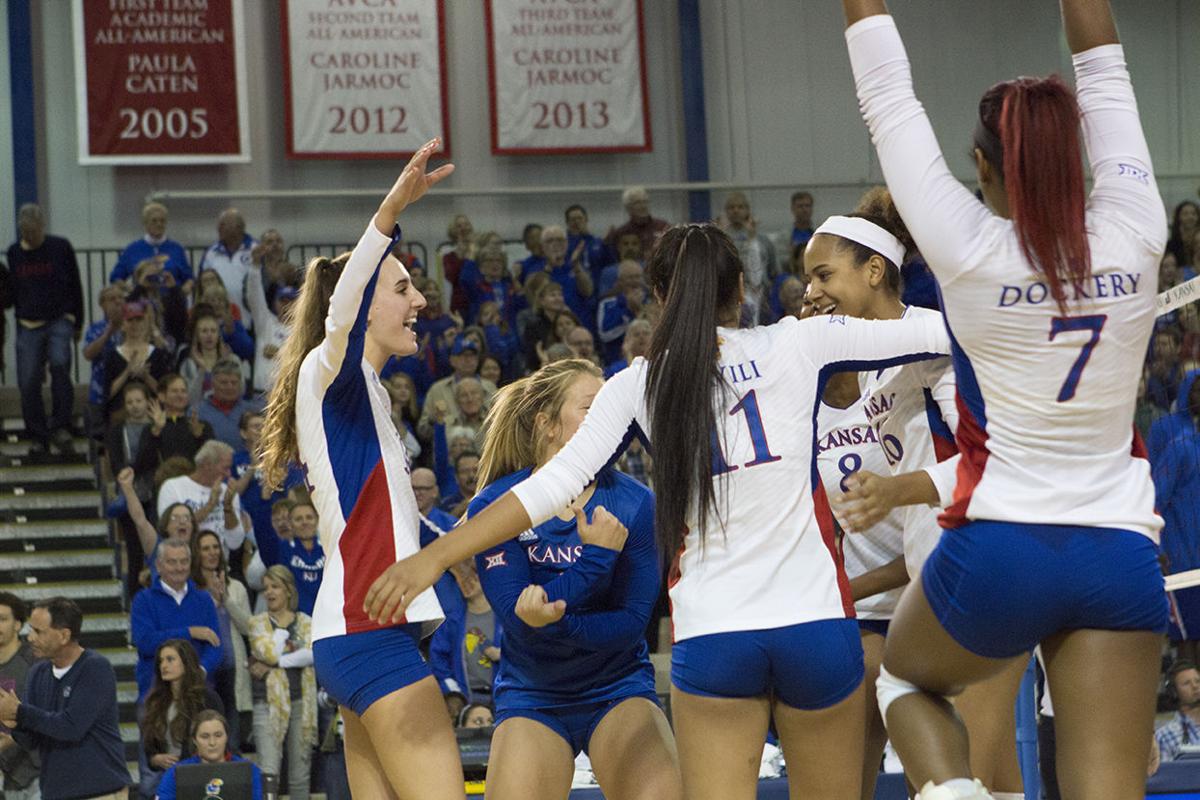 KU volleyball wins first NCAA Tournament game and will face Mizzou