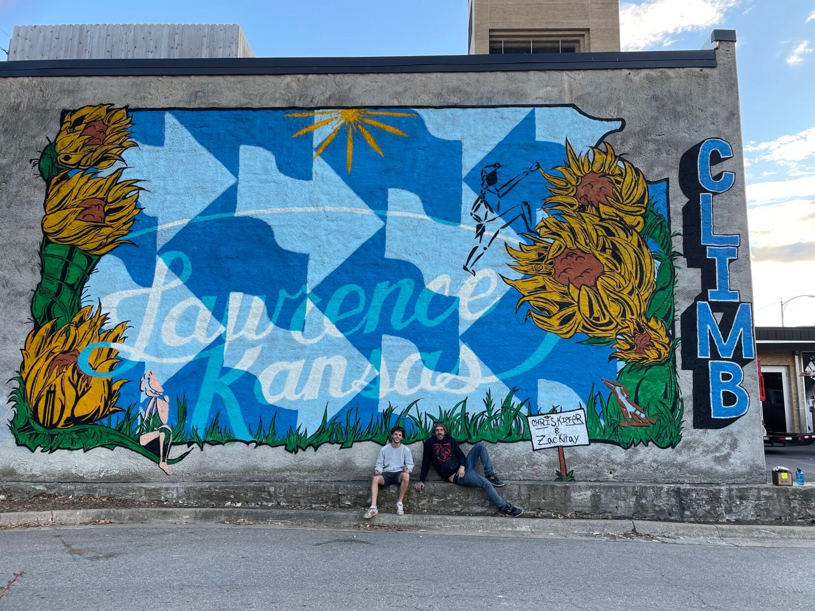 Local artists create Kansas-based mural in downtown Lawrence