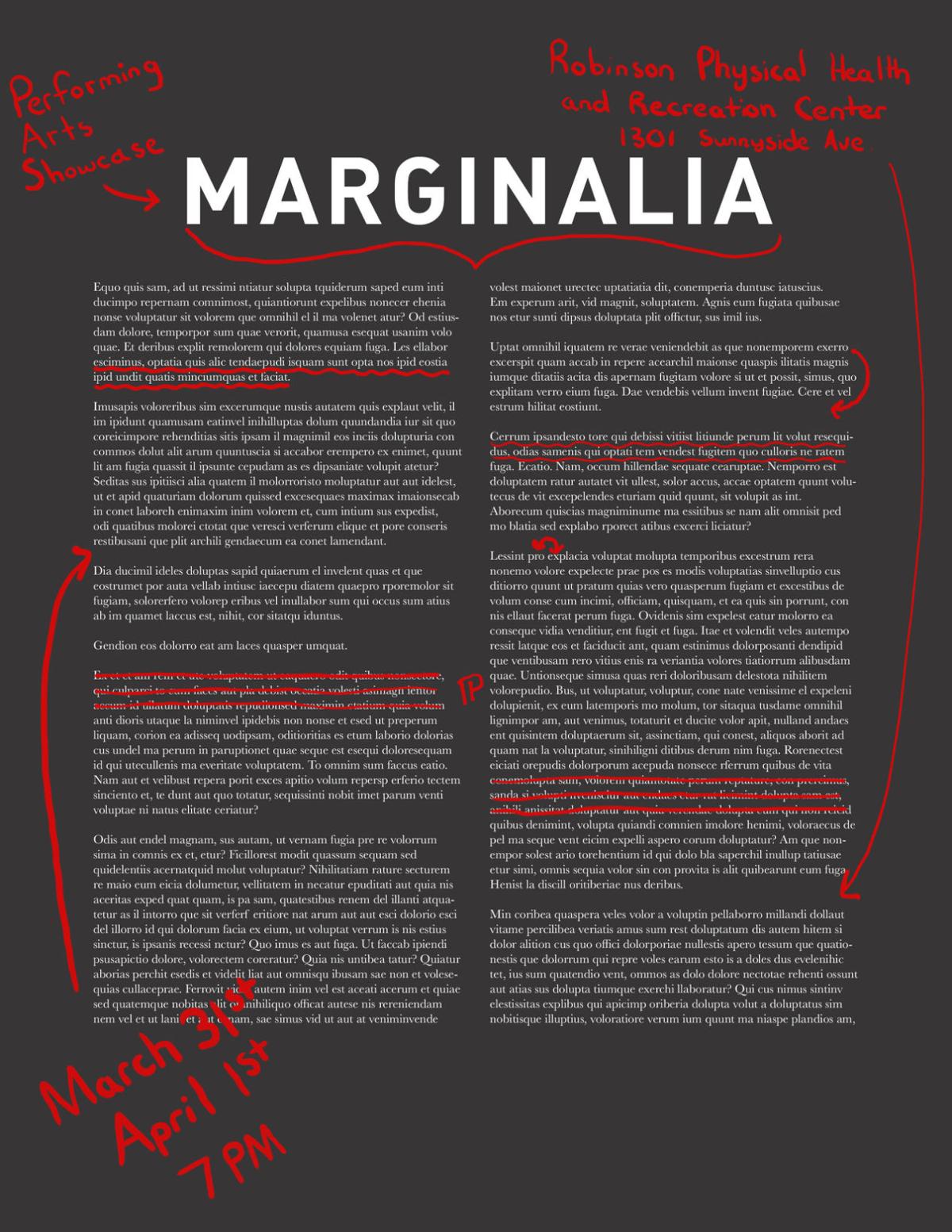 Student showcase 'Marginalia' to focus on marginalized groups | Arts