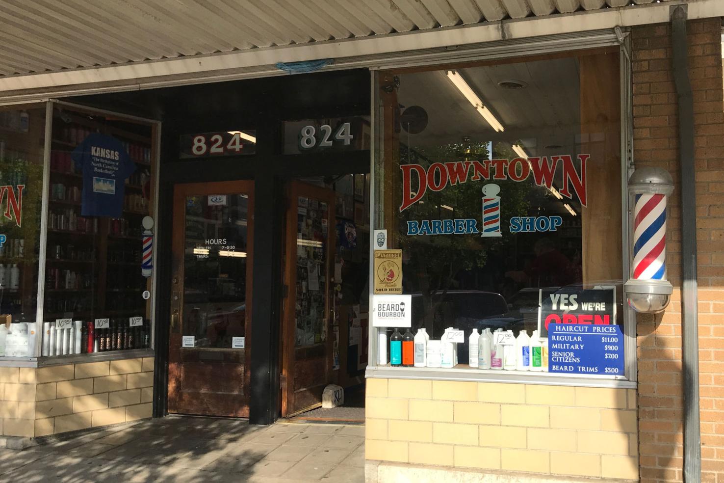 Best salon/barber Downtown Barber Shop has deep ties to Lawrence