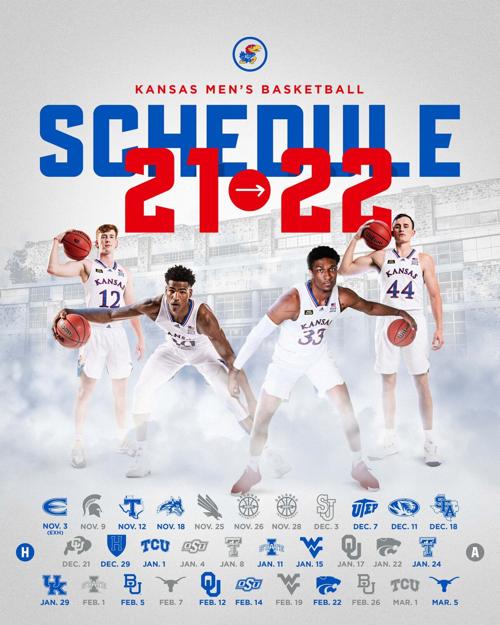 Ku Calendar 2022 Kansas Men's Basketball Releases 2021-22 Conference Schedule | Sports |  Kansan.com