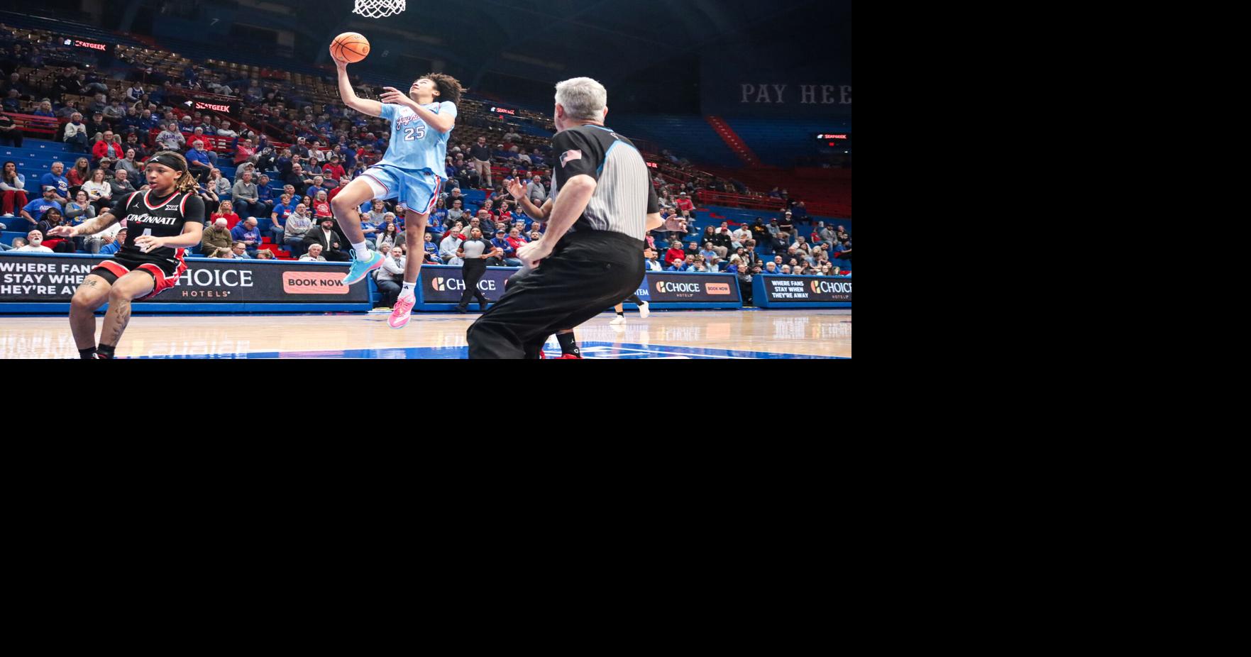 Kansas women's basketball holds off Cincinnati for crucial Big 12 win