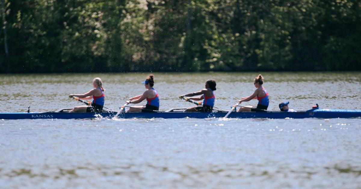 Kansas women's rowing team places in top five all weekend at the ...