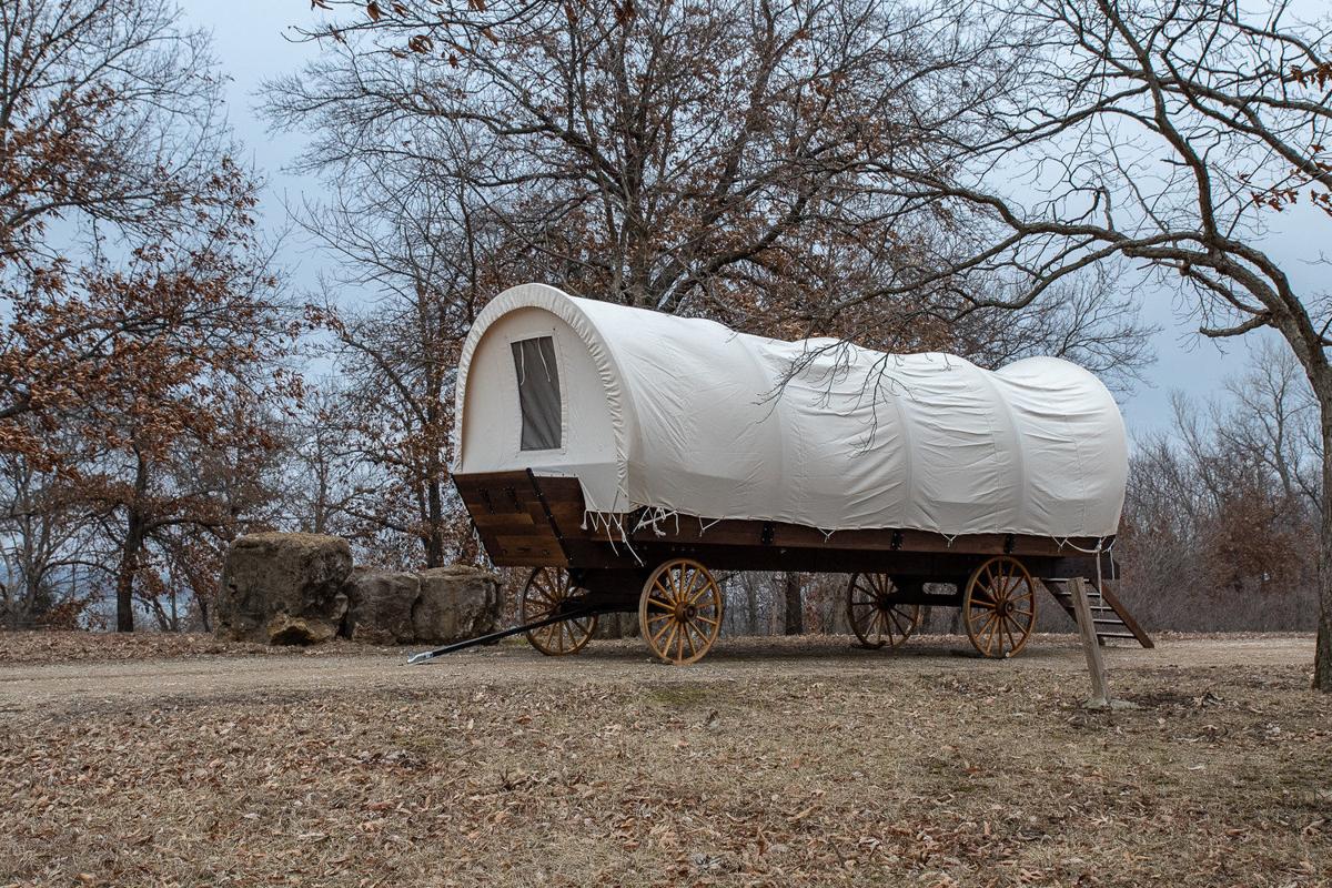 Local couple builds covered camping wagons for 'glamping' experience
