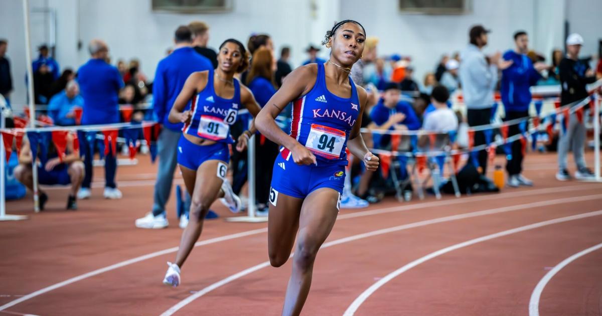 Jake Albright Kansas track and field at the Arkansas Spring Invitational | Sports ...