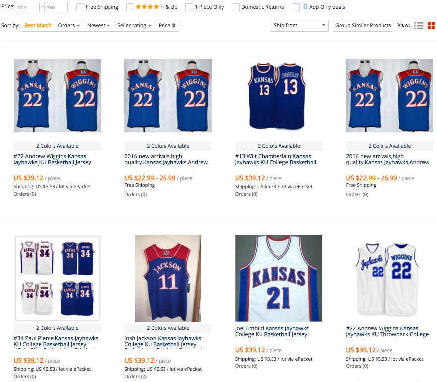 Counterfeit KU jerseys costing the University News kansan