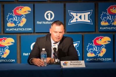 Kansas Women S Basketball Coach Brandon Schneider Looking At