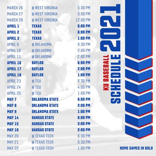 Big 12 releases 2021 conference baseball schedule, KU begins play March