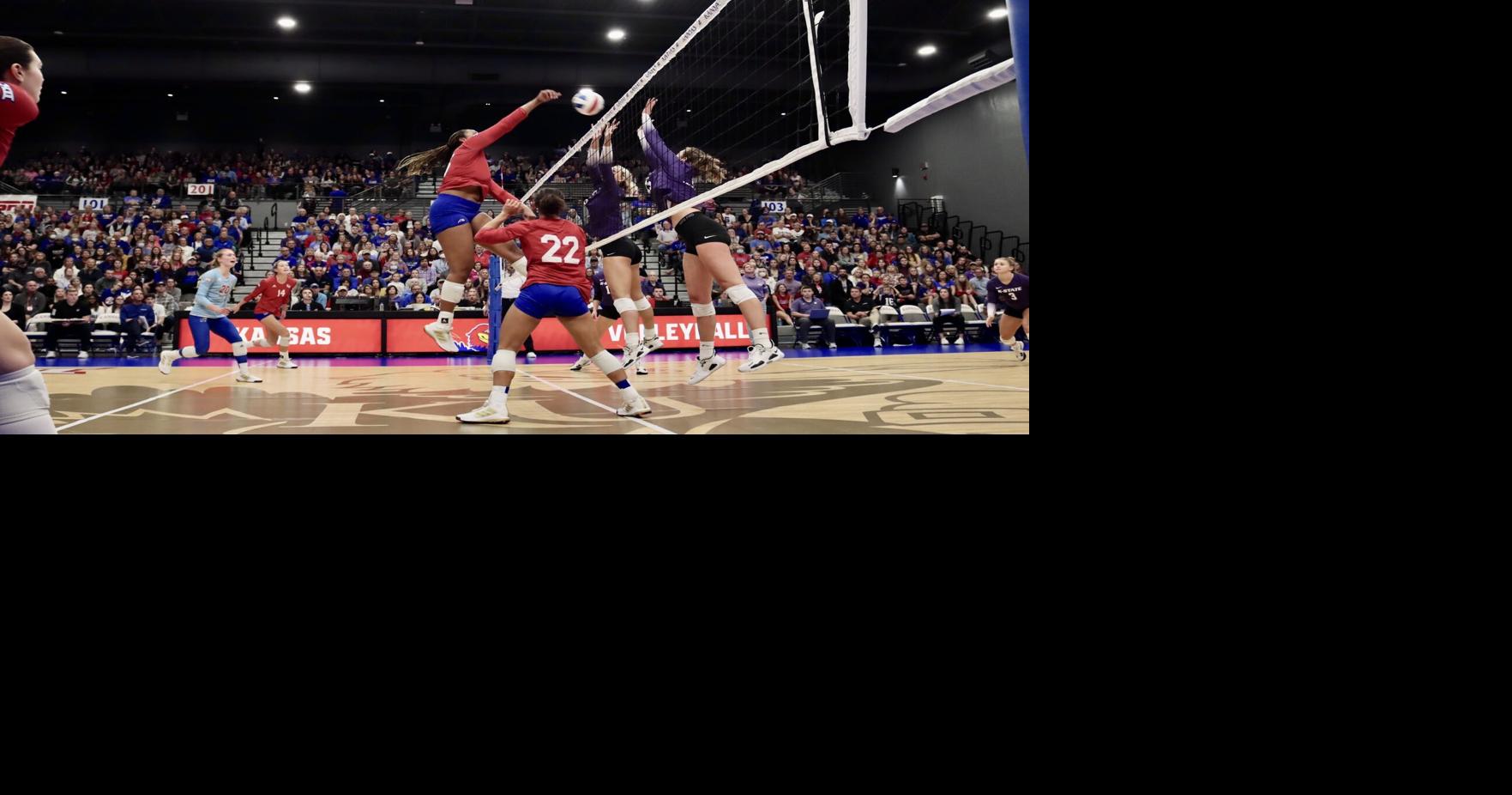 Kansas volleyball sweeps Kansas State in Sunflower Showdown Sports