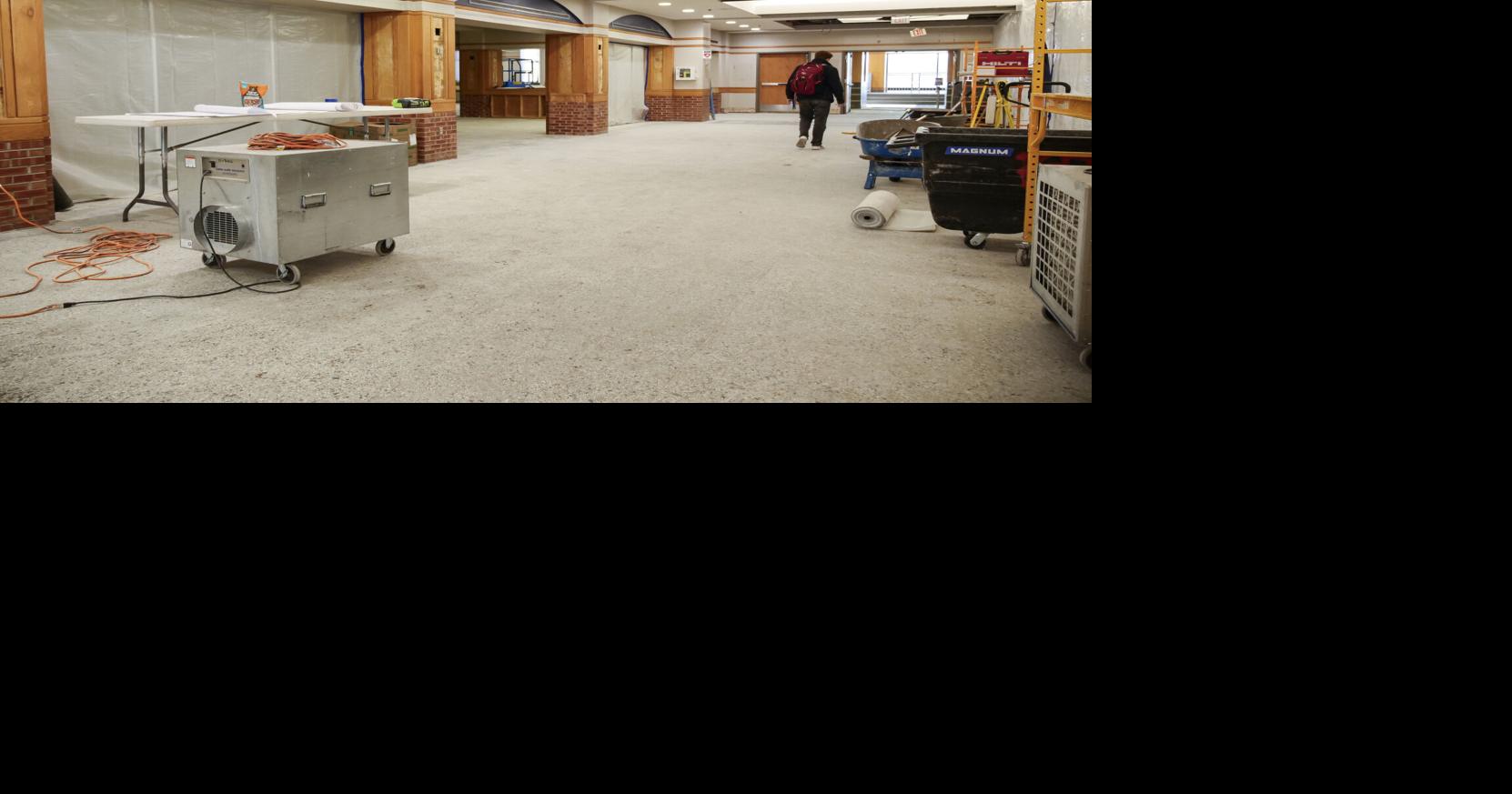 Kansas Union renovation resumes after safety halt, fueling business slump