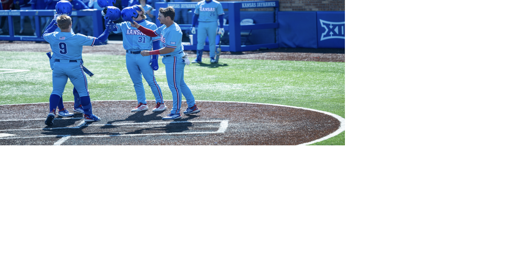 Kansas baseball's dominate offense completes series sweep over Utah