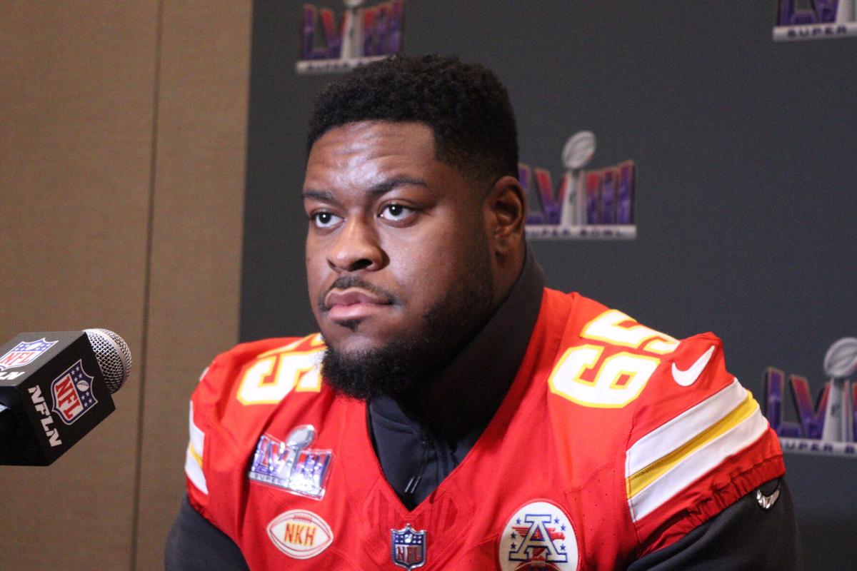 Super Bowl champion Trey Smith, Chiefs, enjoy atmosphere at Allen  Fieldhouse | Sports | kansan.com