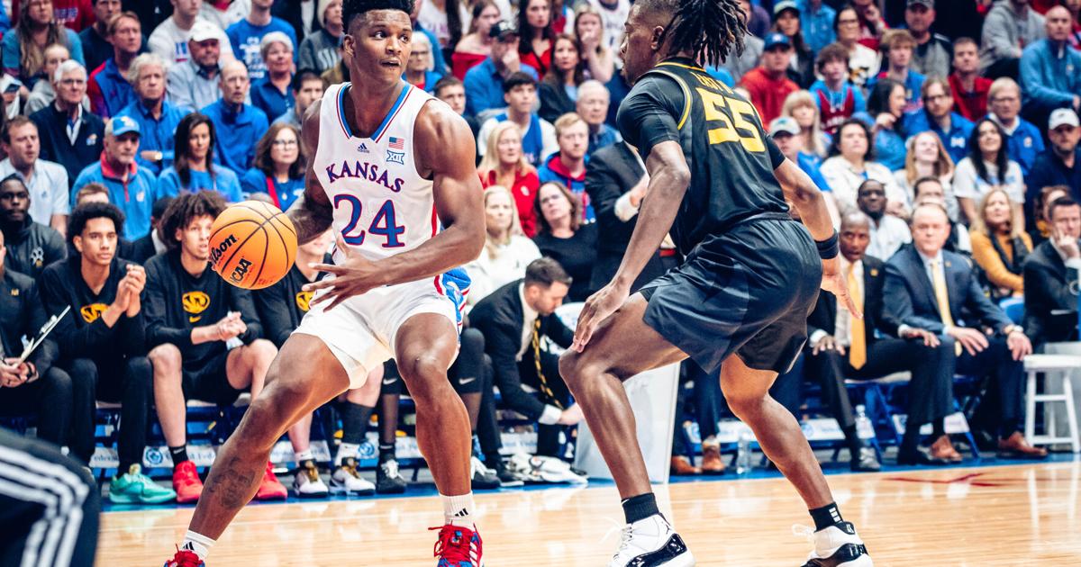 KU Basketball vs Missouri KJ Adams