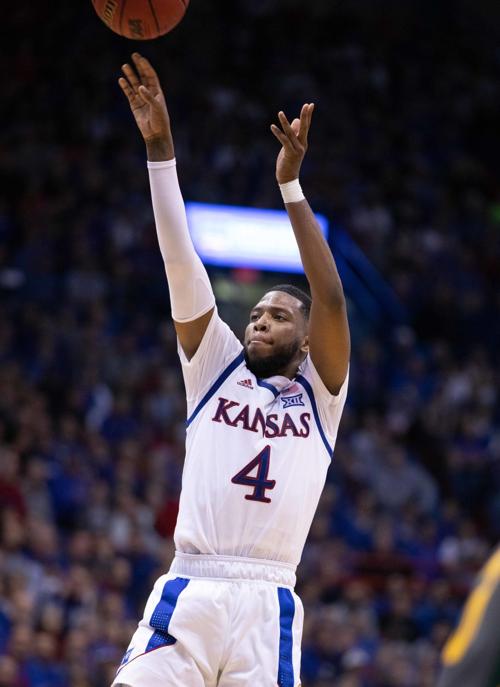 Senior guard Isaiah Moss shoots the ball against Baylor