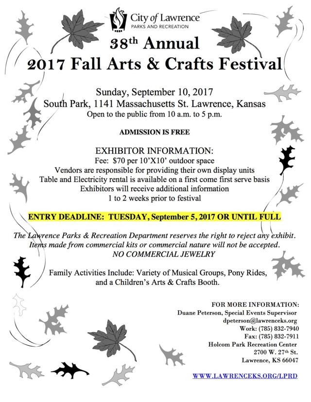 Fall Arts and Crafts Festival to feature more than 100 vendors Arts