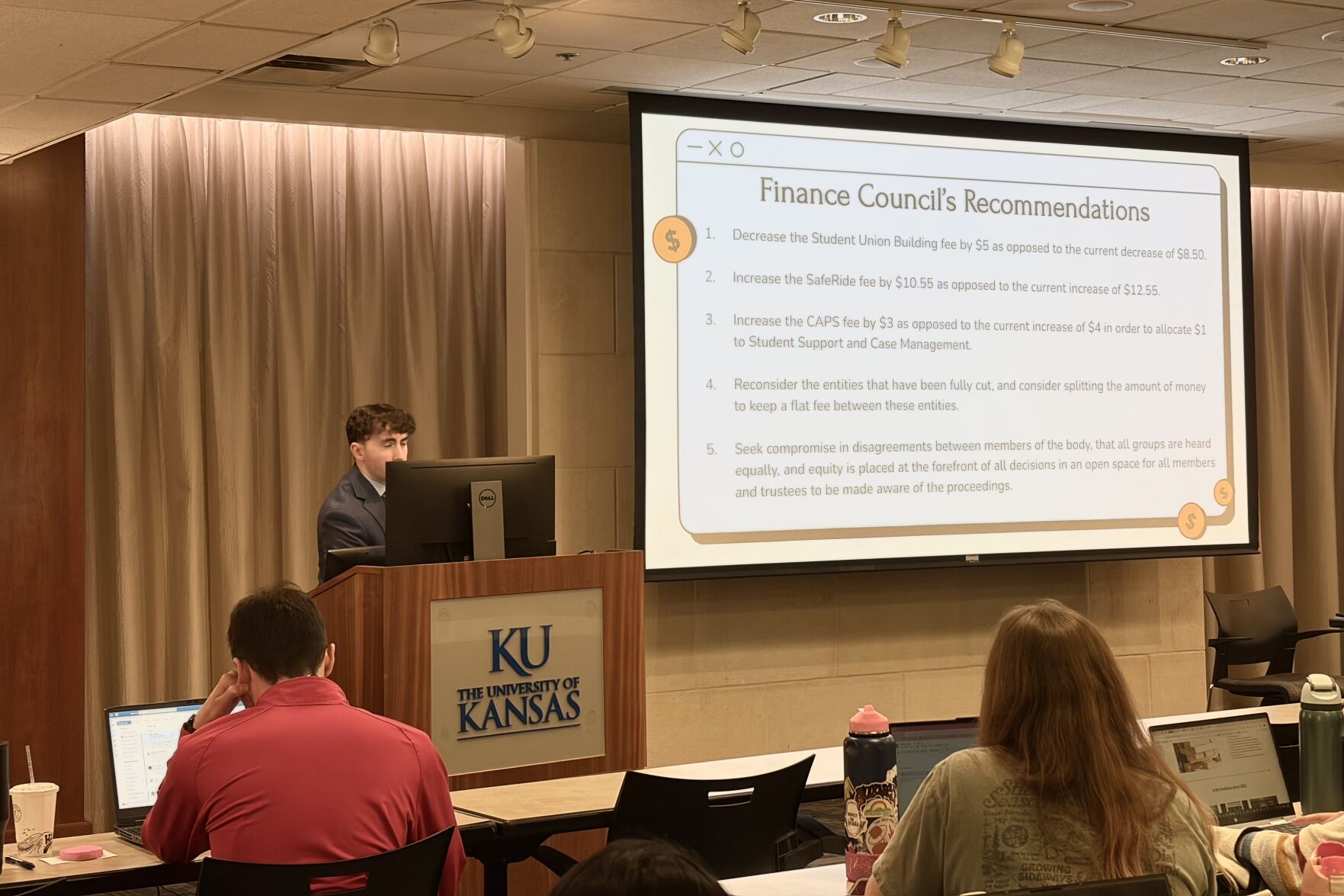 KU Finance Council passes 2027 student fee package | News | kansan.com