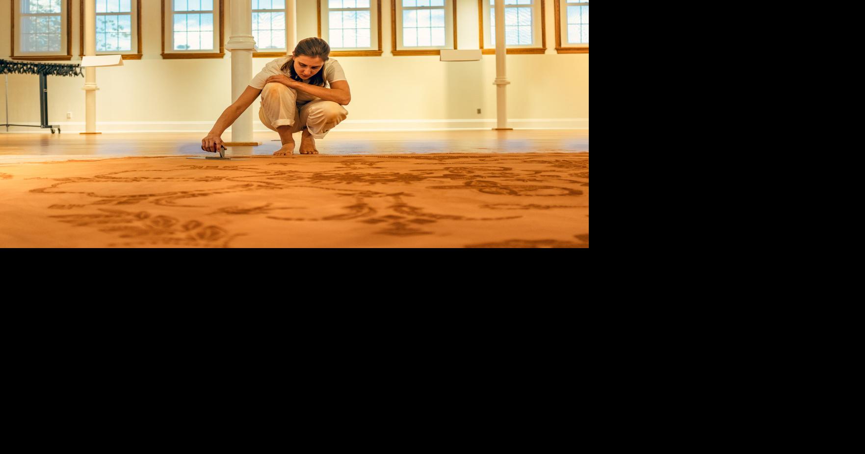 Alumna creates Commons art installation using dirt, shoe soles Arts