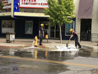 lawrence kansan massachusetts shooting downtown after officers fatal cleaned police morning following sunday street
