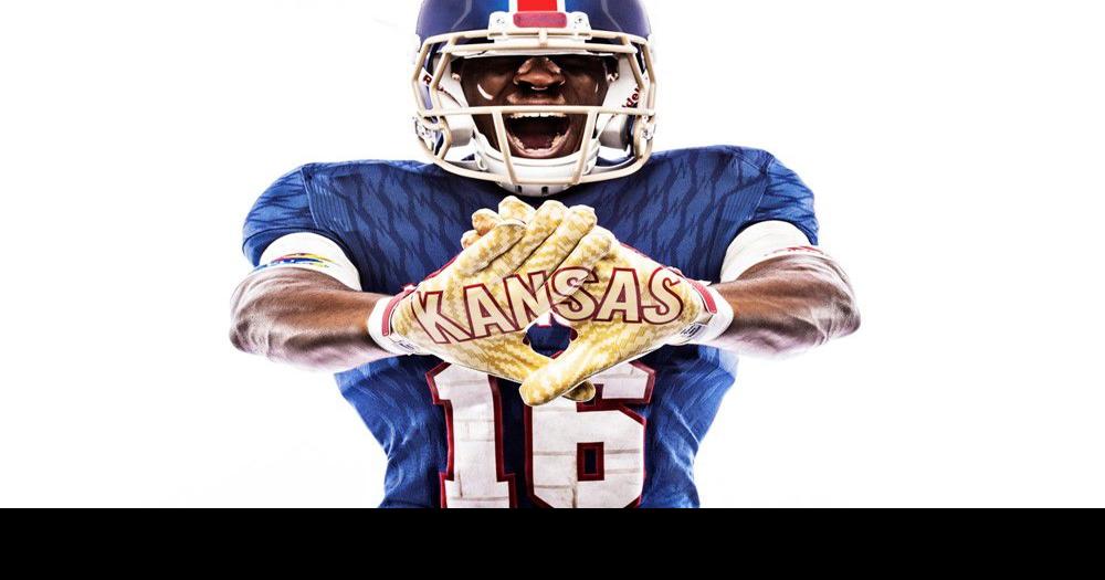 KU football unveils new uniforms, here's the details