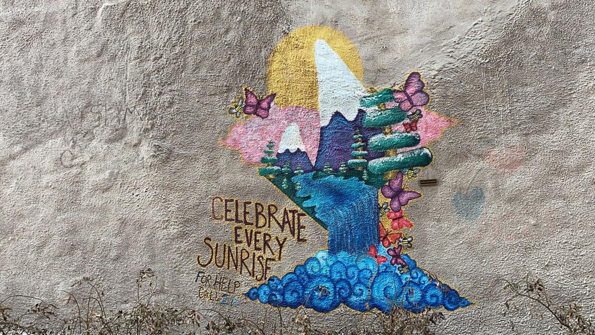 "Celebrate Every Sunrise" mural