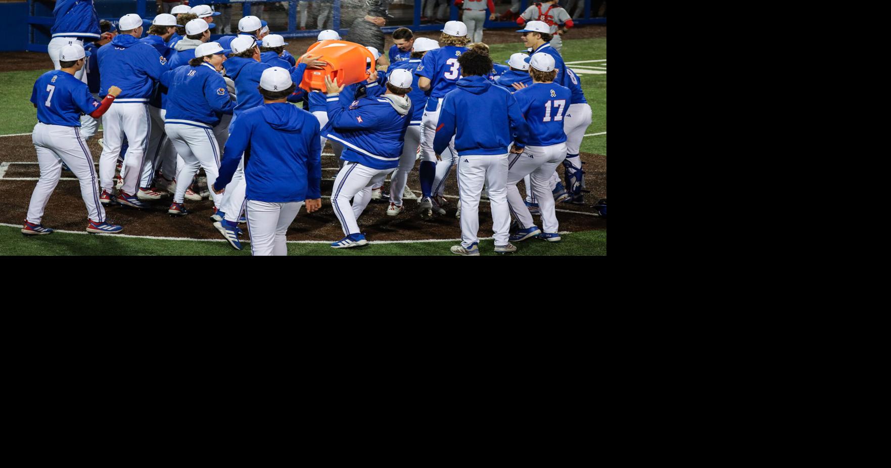LeBlanc’s walk-off homer caps thrilling comeback victory for Kansas baseball
