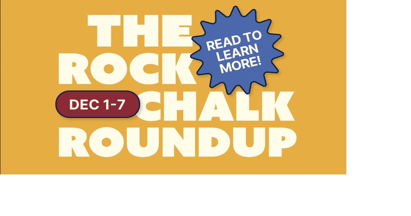 Rock Chalk Roundup: Study breaks, holiday markets, Ukrainian star-making and more