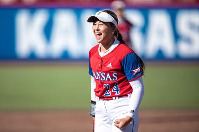 Junior pitcher Kasey Hamilton pitches against Baylor on April 8 at Arrocha Ballpark.
