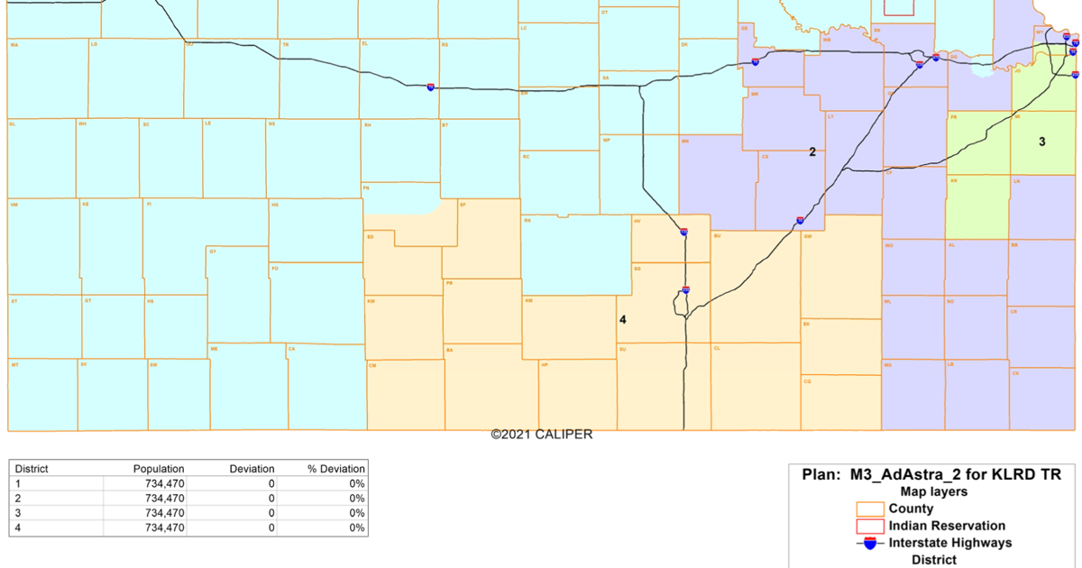 Kansas Court Map Kansas judge strikes down state’s redrawn congressional map | News ...