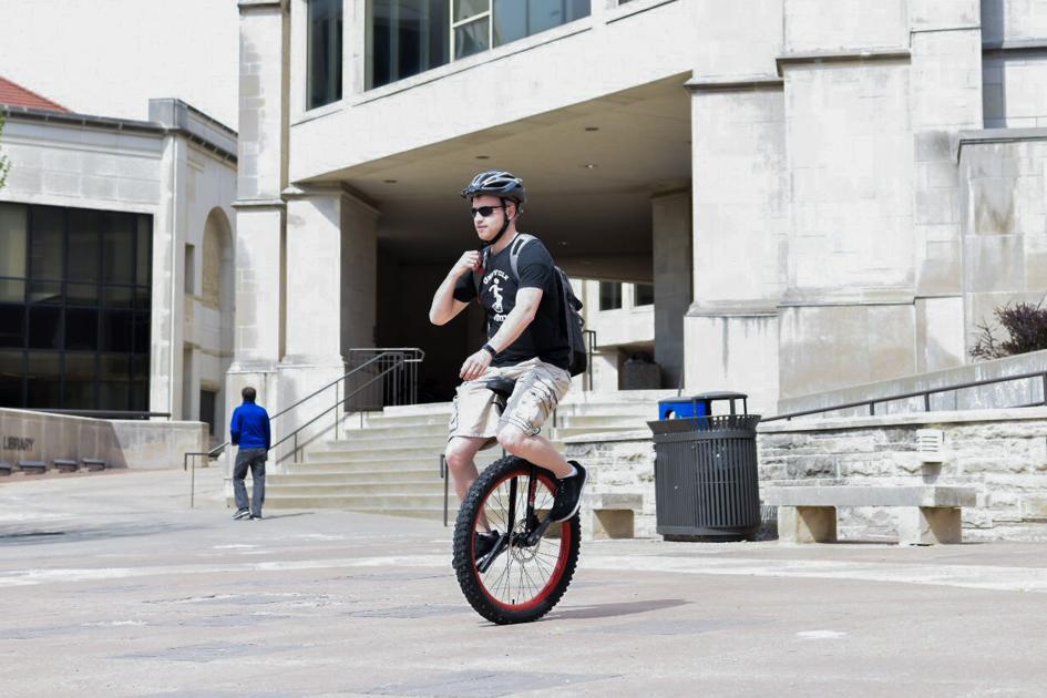'Unicycle Guy' uses platform, popularity at KU to inspire students
