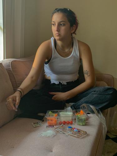 Maya Gargesh on couch
