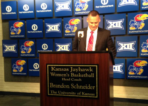 Rock Chalk Brandon Schneider Introduced As New Women S