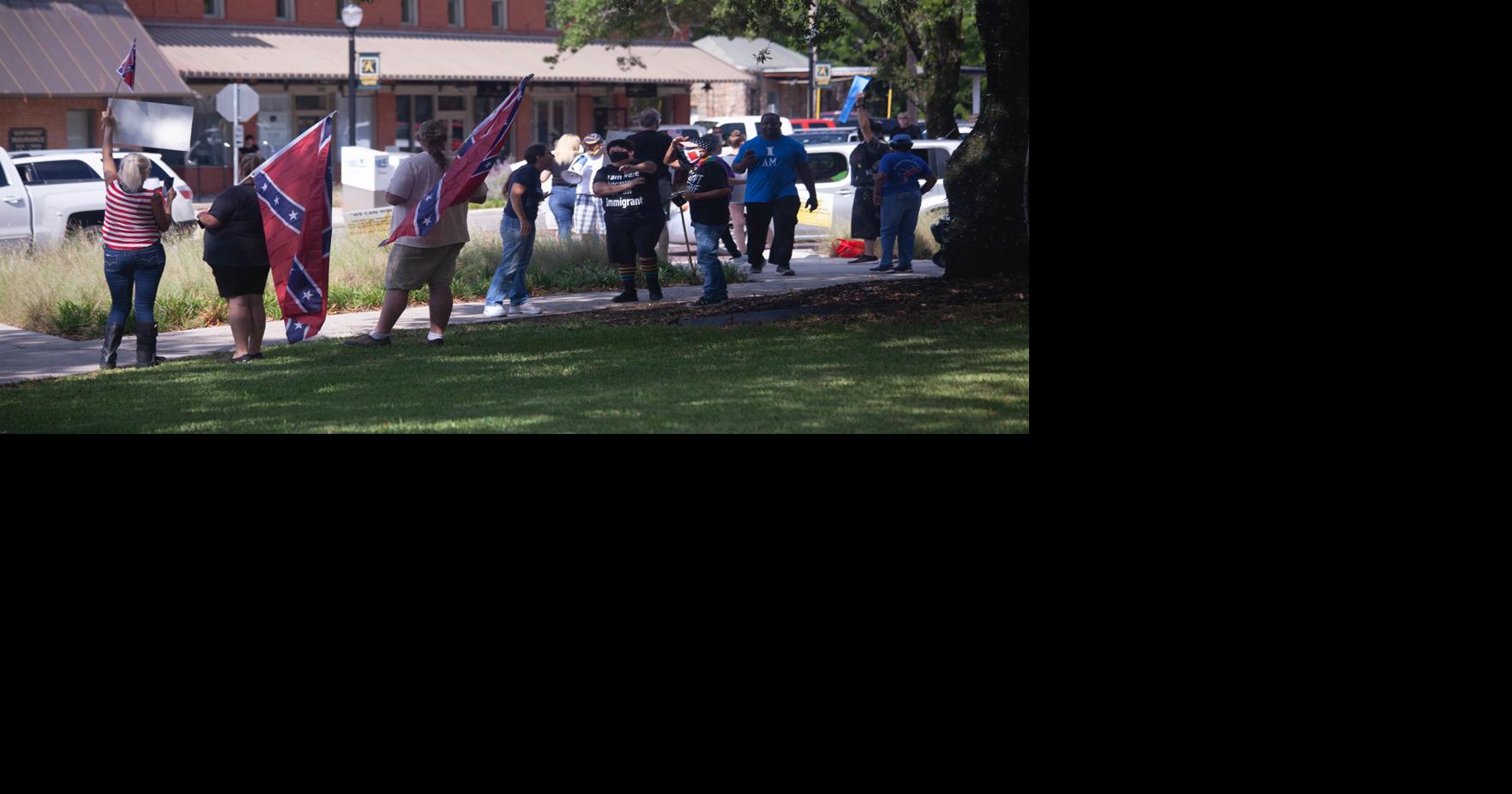 Protests underway at Kaufman County Courthouse Around Town